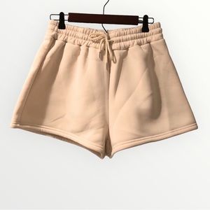 Shein lounge shorts cream color NWT